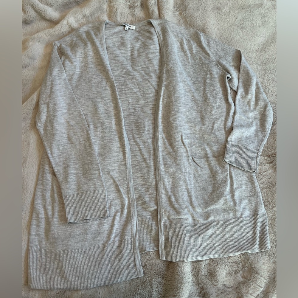 Gray Madewell cardigan, size small